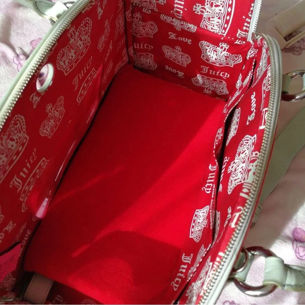 Juicy Couture Red and Gray Pet Carrier